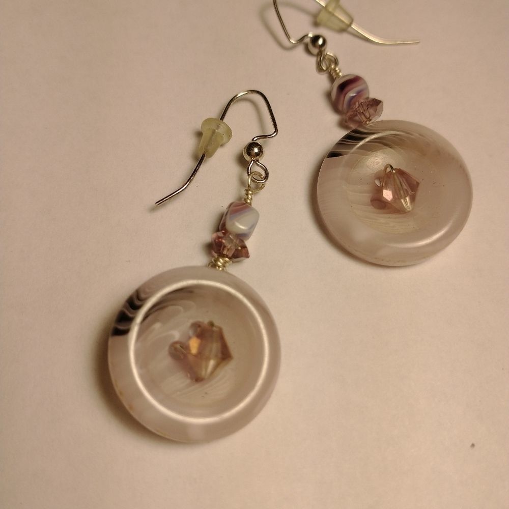 π3/$12 Handmade Button earrings! π - Picture 3 of 4